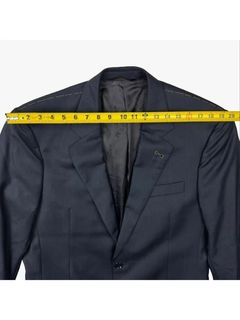 NEW Jos A Bank Signature Gold Men's Wool 2-Button Blazer Windowpane Blue • 40L